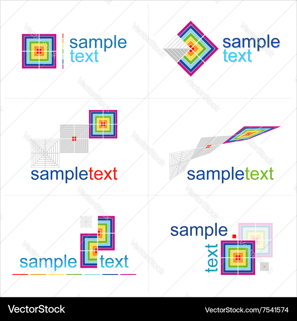 Design elements icons set Vector Image