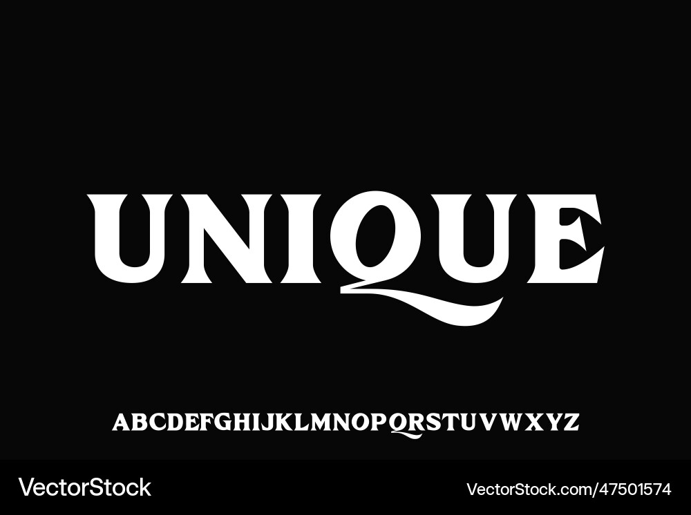Elegant sharp edge serif font design suitable Elegant sharp edge serif font design suitable vector image