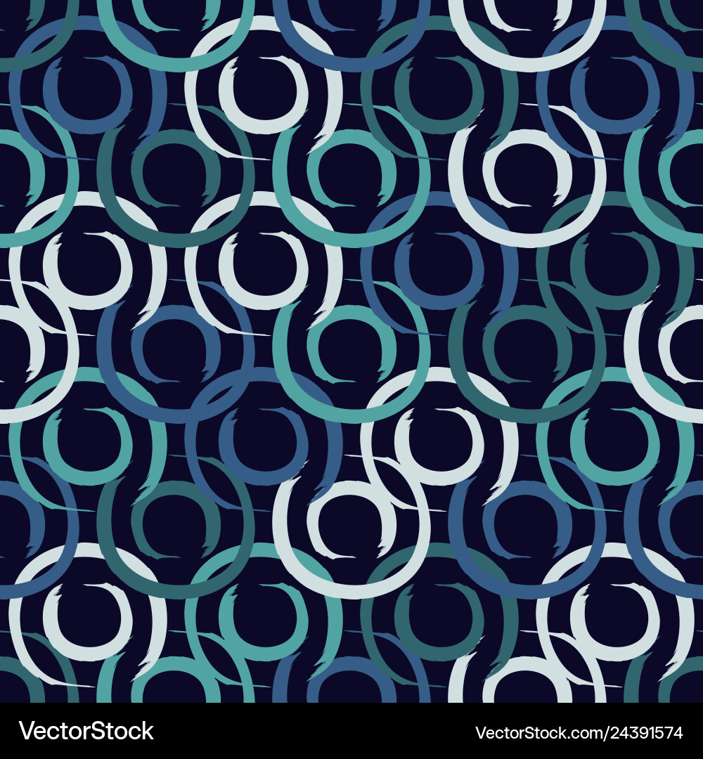 Geometric pattern with circles Vector Image