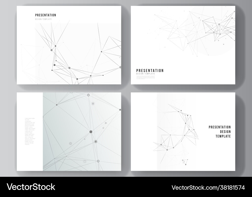 Layout presentation slides design Layout presentation slides design vector image