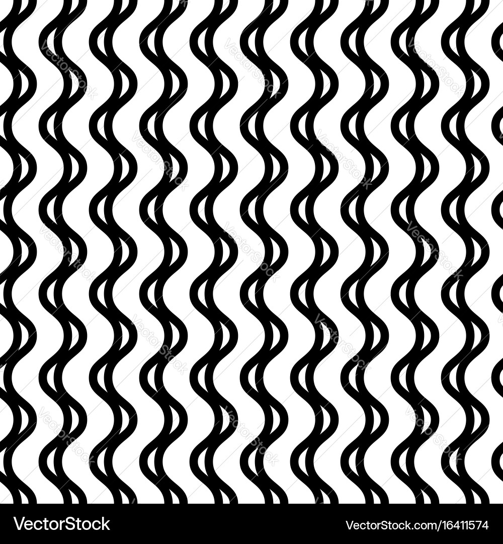 Seamless pattern vertical wavy lines Vector Image