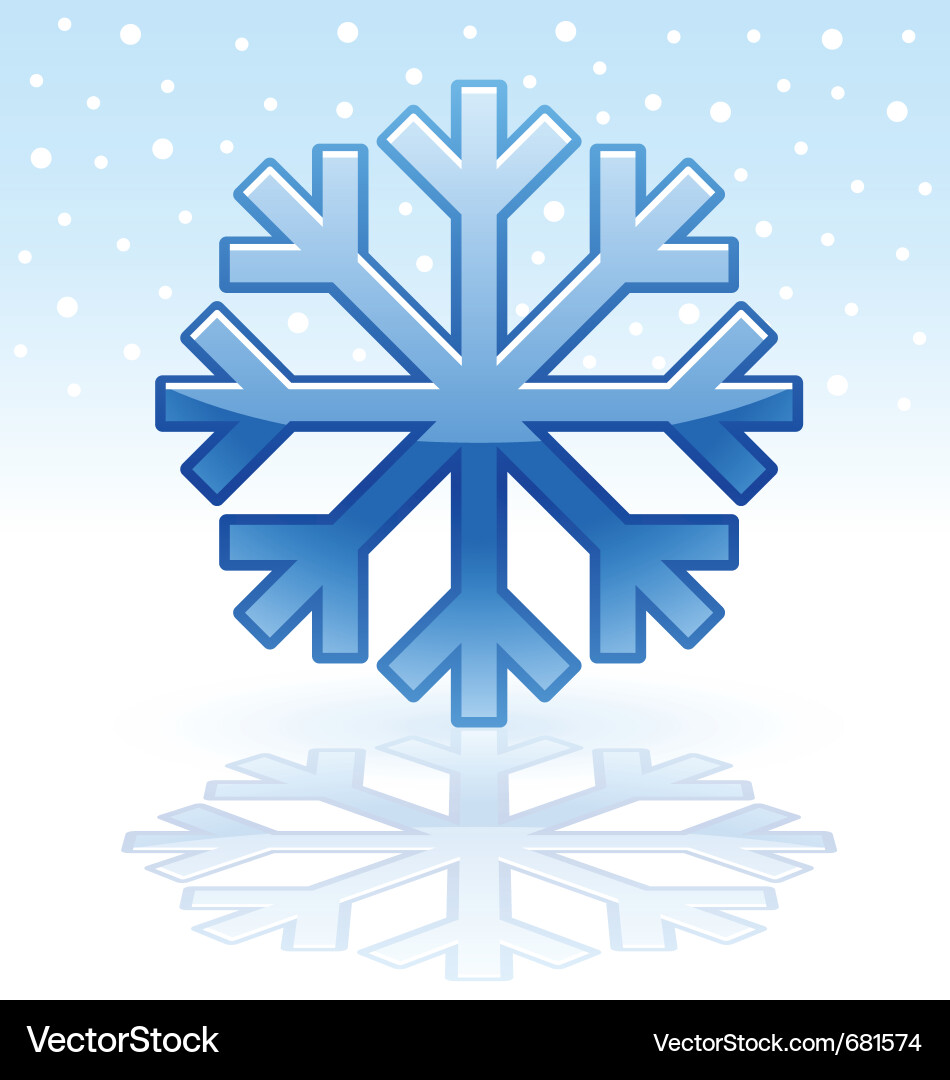 Sparkling Snowflake Icon Vector Image