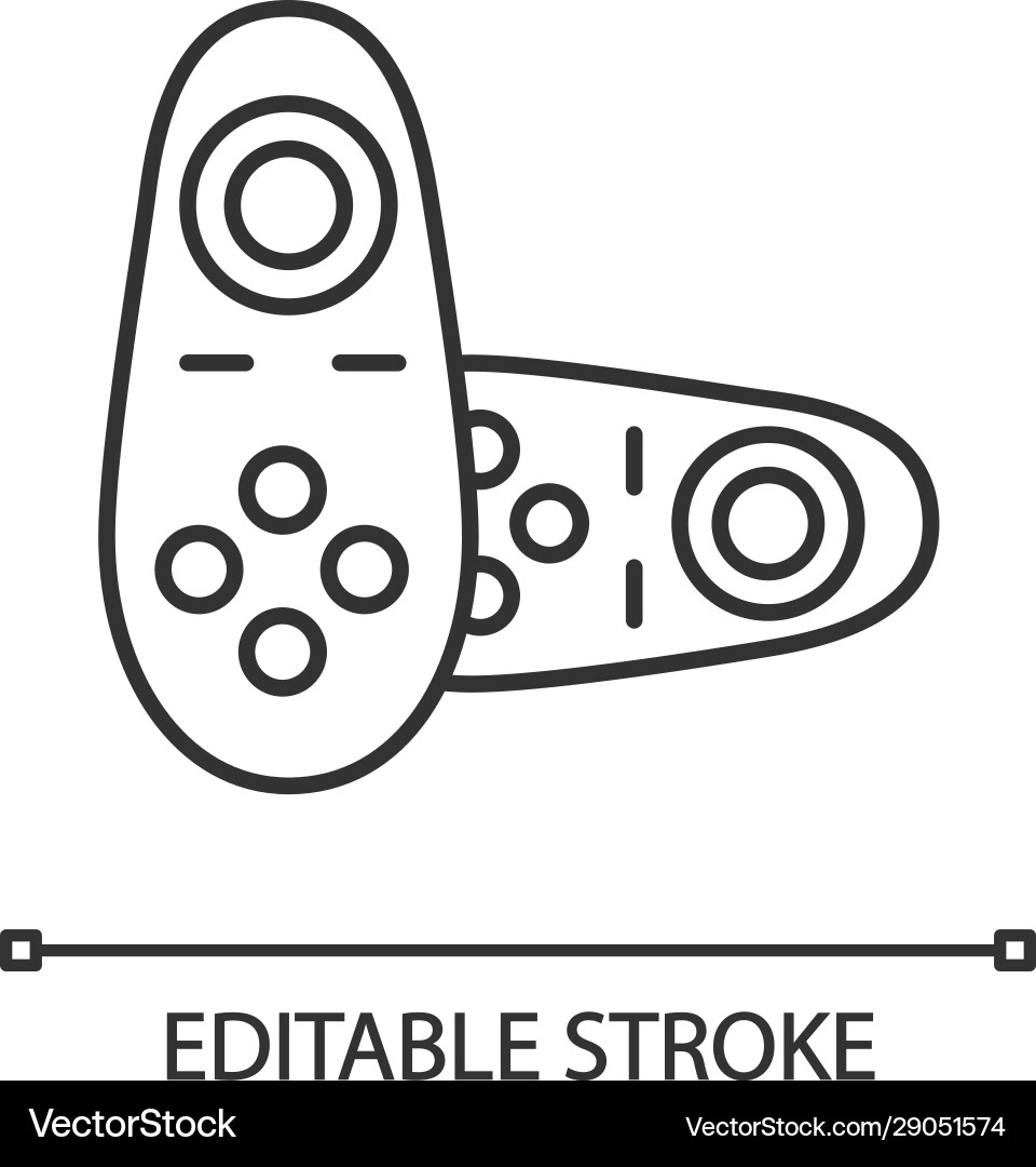 Vr controller linear icon Vr controller linear icon vector image
