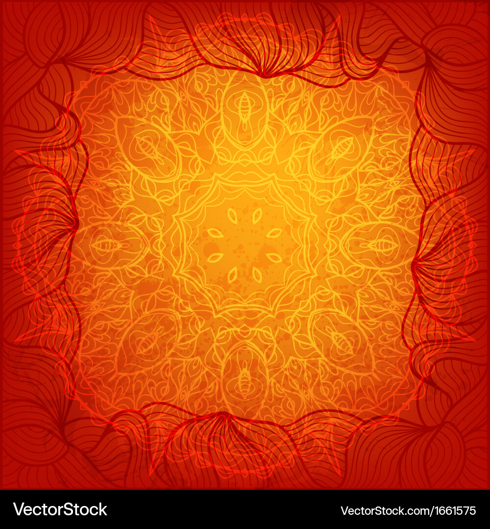 Abstract card with artistic elements vector image