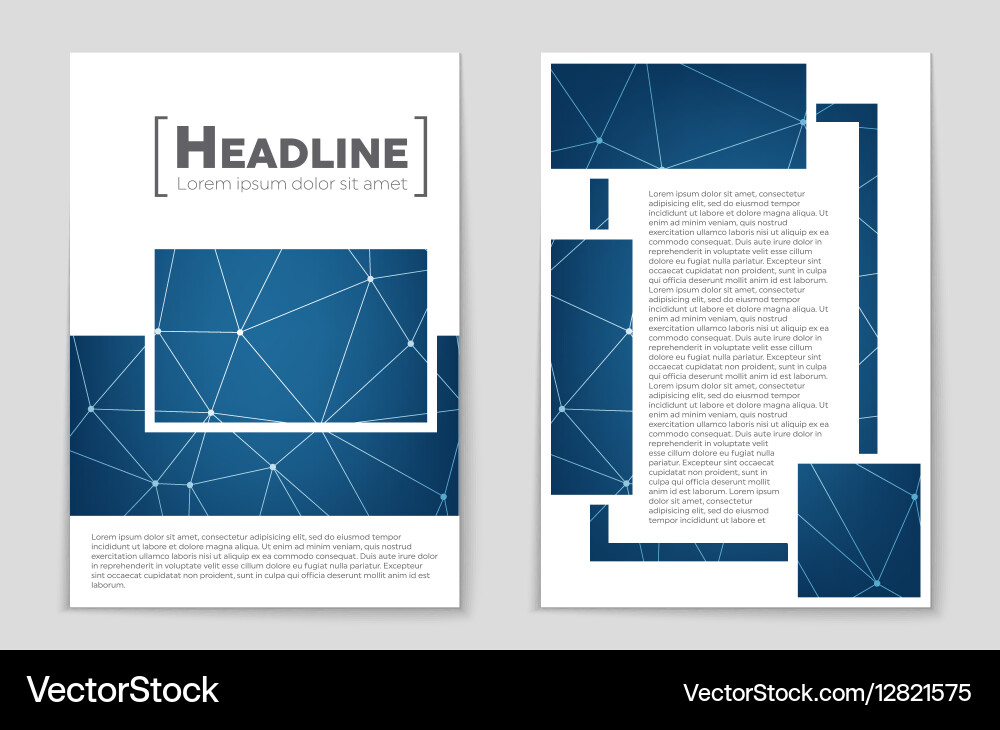 Abstract layout background set for art vector image