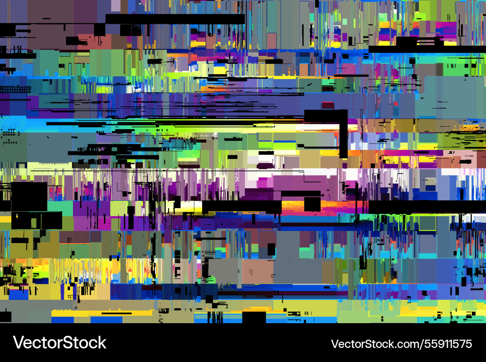 Bild mit Nachahmung von grunge datamoshing Vektorbild