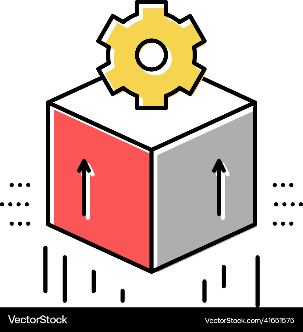 Computer soft development color icon vector image