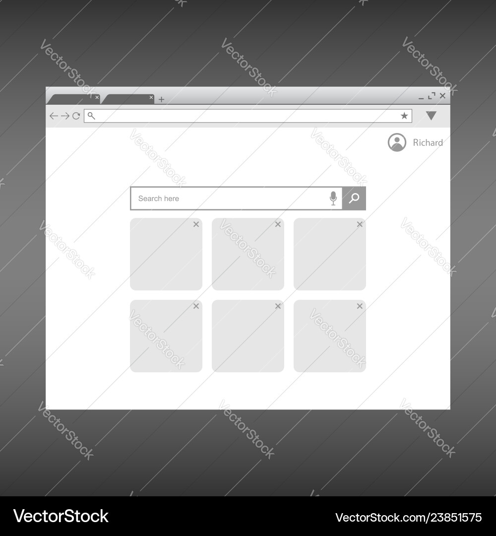 Email message interface Email message interface vector image