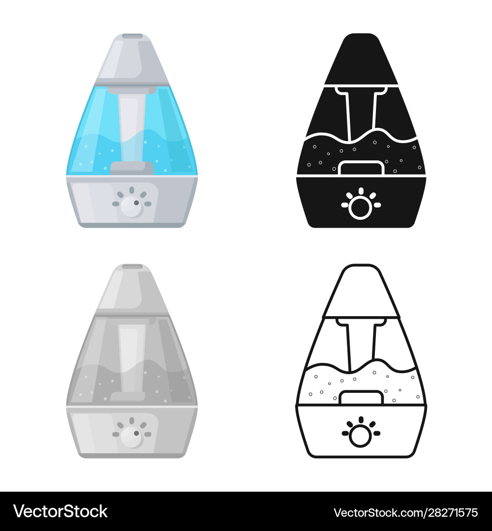 Isolated object humidifier and machine symbol Isolated object humidifier and machine symbol Vector Image