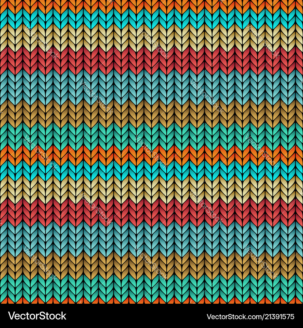Mehrfarbig gestricktes nahtloses Muster Mehrfarbig gestricktes nahtloses Muster vektorbild