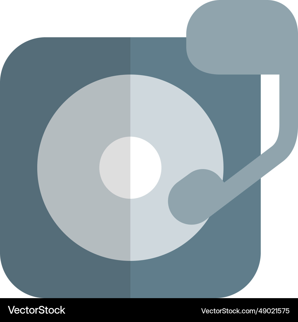 Turntable the circular rotating platform vector image