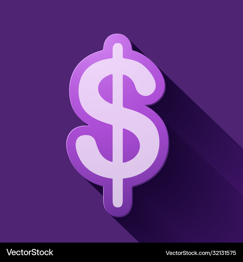 Volume icons symbol dollar sign Vector Image