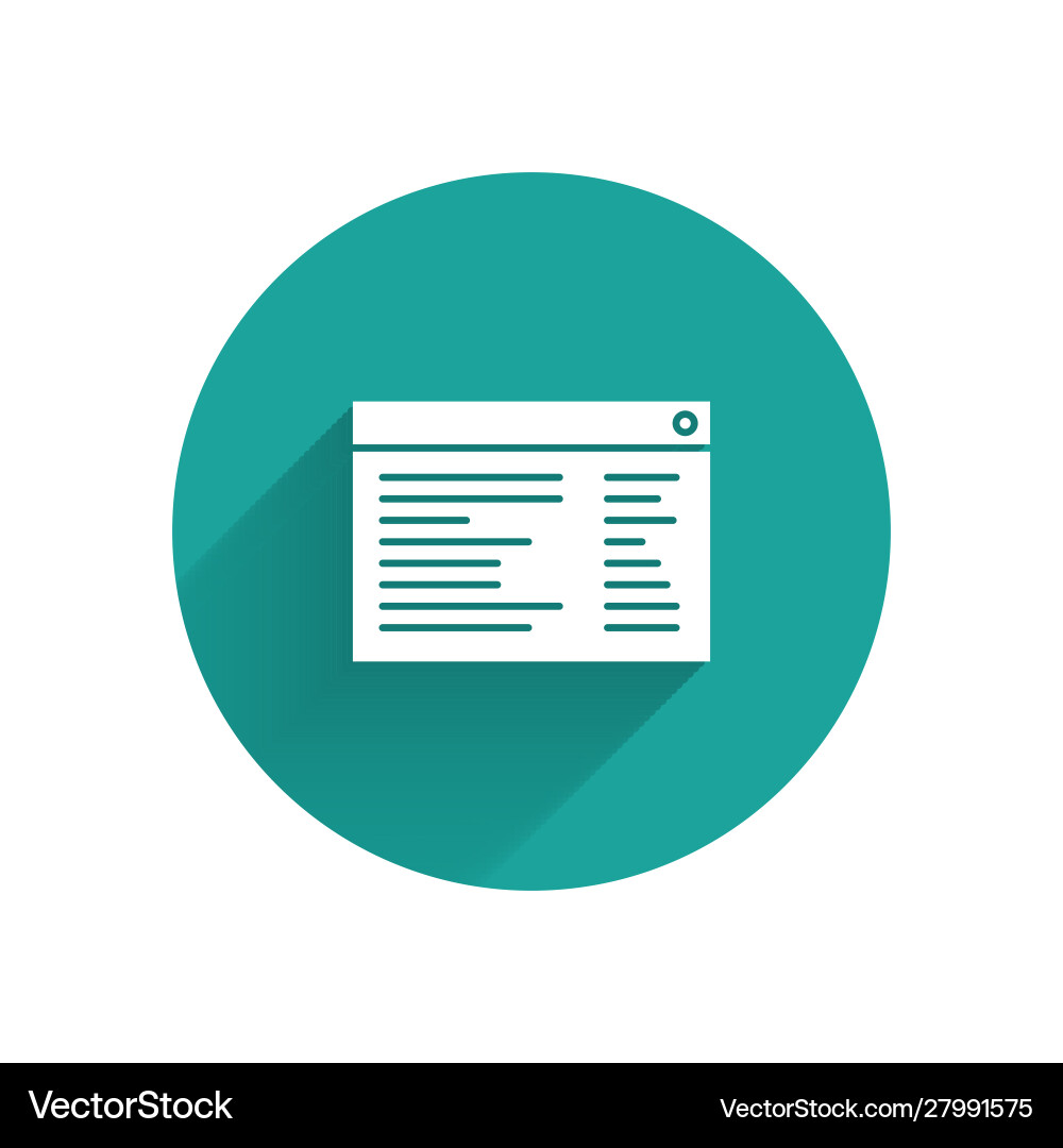 White software web developer programming code White software web developer programming code vector image