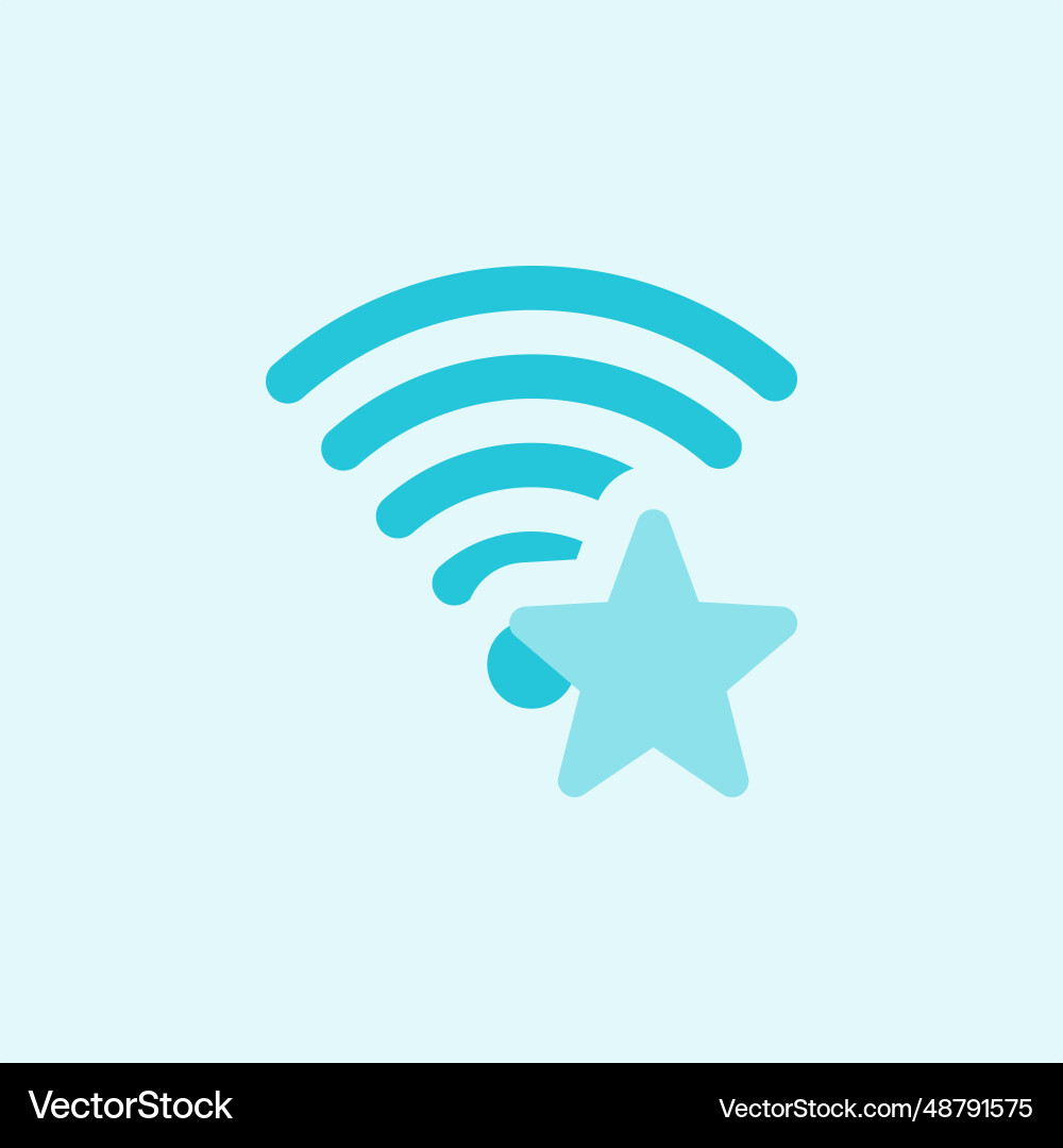 Wireless network used by multiple people vector image