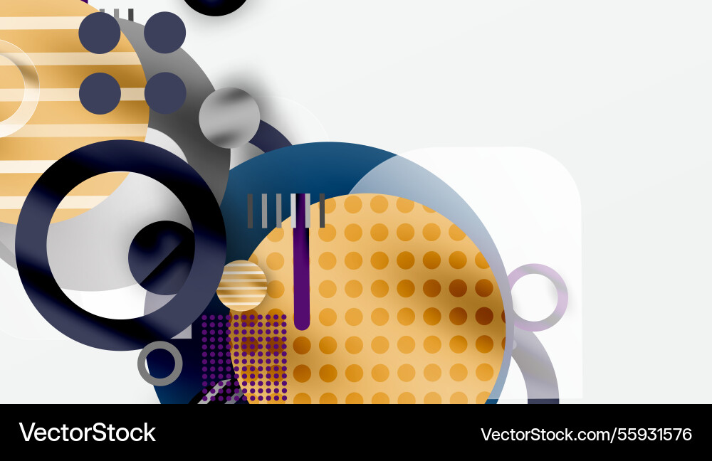 Abstract circle design with overlapping Abstract circle design with overlapping Vector Image
