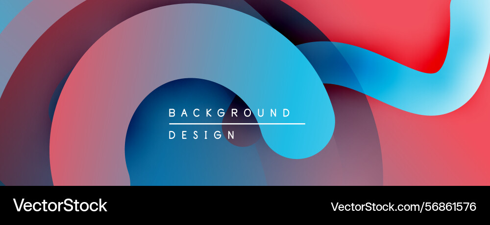 Abstract fluid shapes overlap creating vibrant Abstract fluid shapes overlap creating vibrant Vector Image