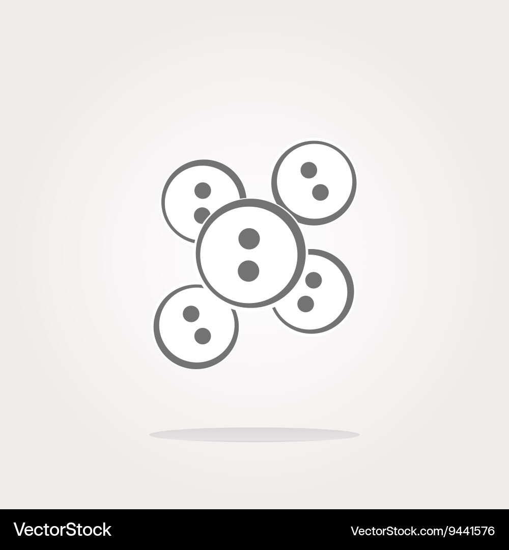 Abstract icon on glossy web button vector image