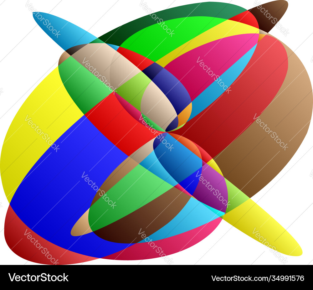Abstract knot design element random intersecting Abstract knot design element random intersecting vector image