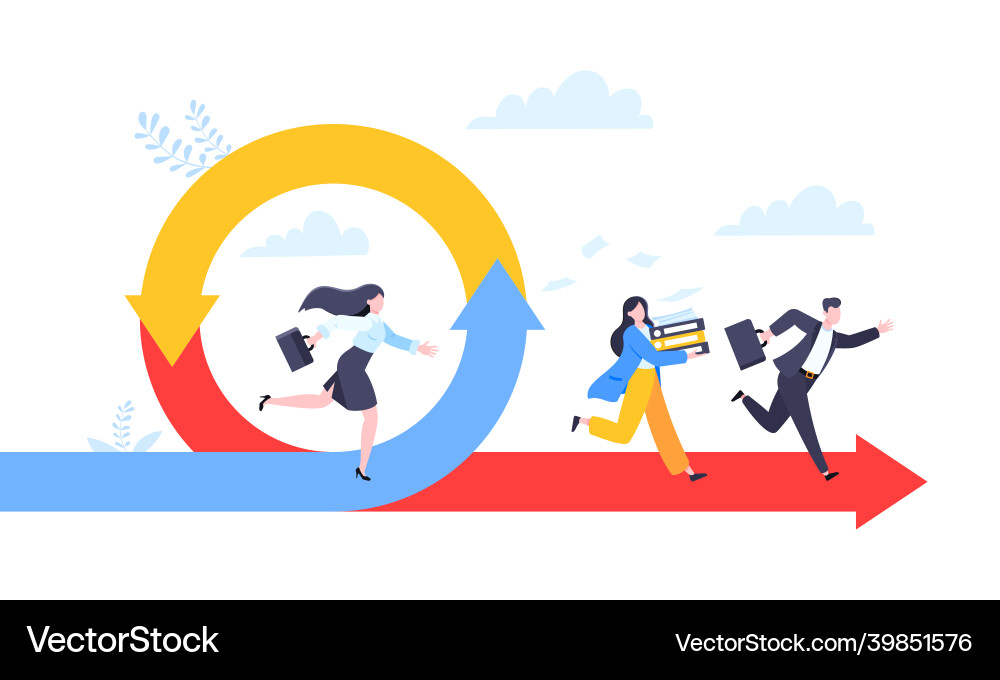 Agile development methodology business concept Agile development methodology business concept vector image