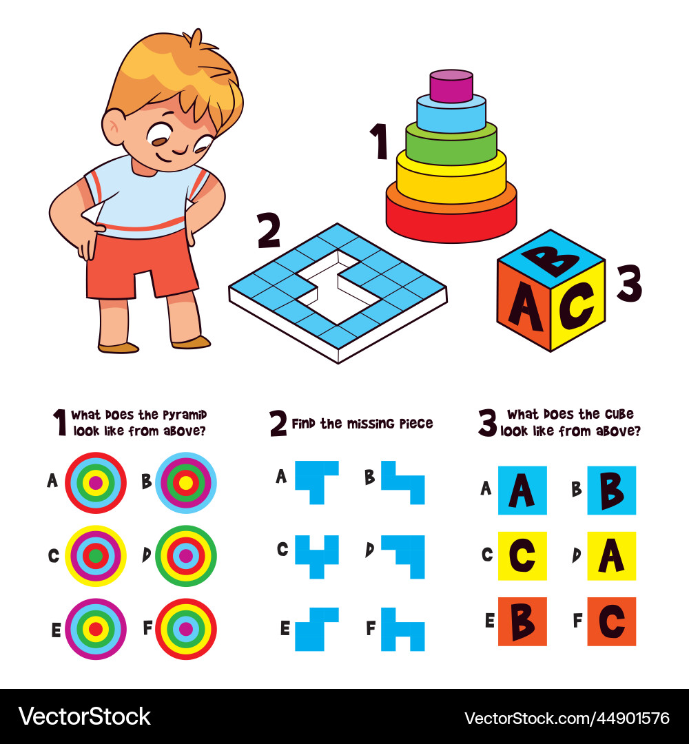 Find the missing piece what does object look Find the missing piece what does object look Vector Image