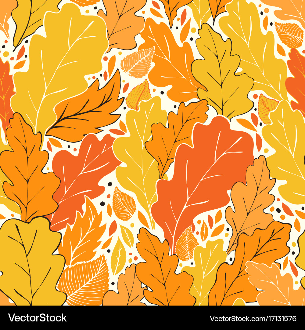 Hello fall pattern Vector Image