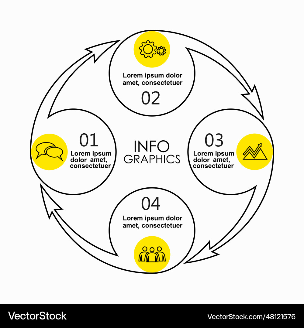 Infografische Designvorlage mit Platz für Ihre Infografische Designvorlage mit Platz für Ihre vektorbild
