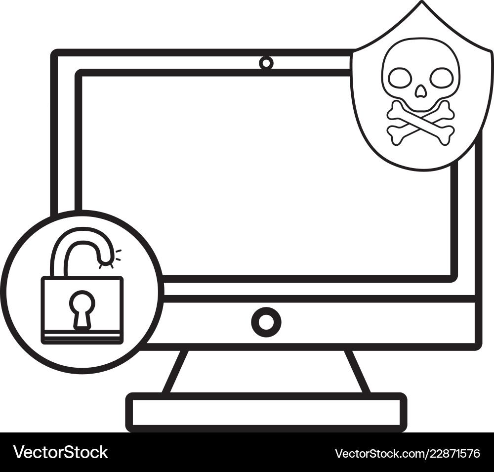Isolated security system design Vector Image