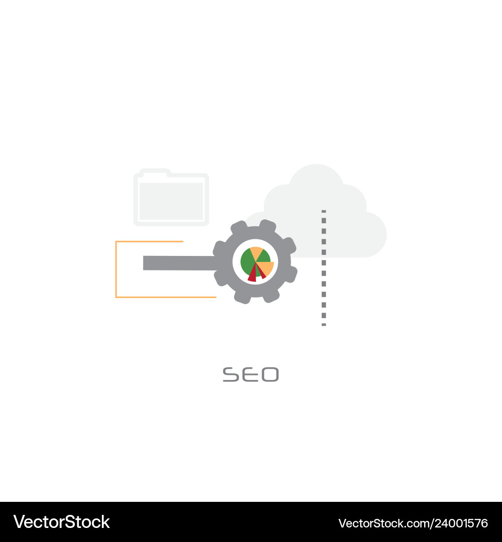 Local SEO Monitoring Dashboard vector image