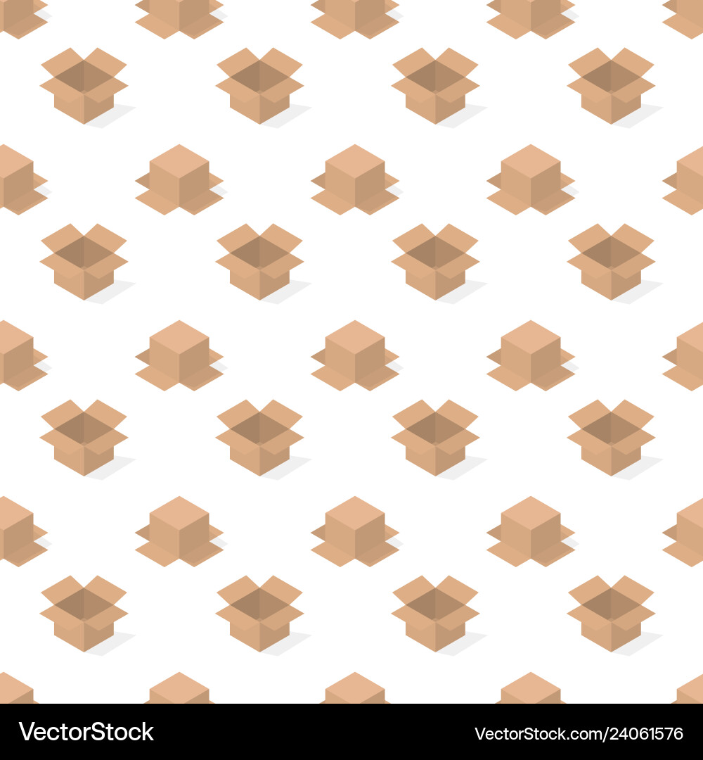 Seamless background from a set of cardboard boxes Seamless background from a set of cardboard boxes vector image