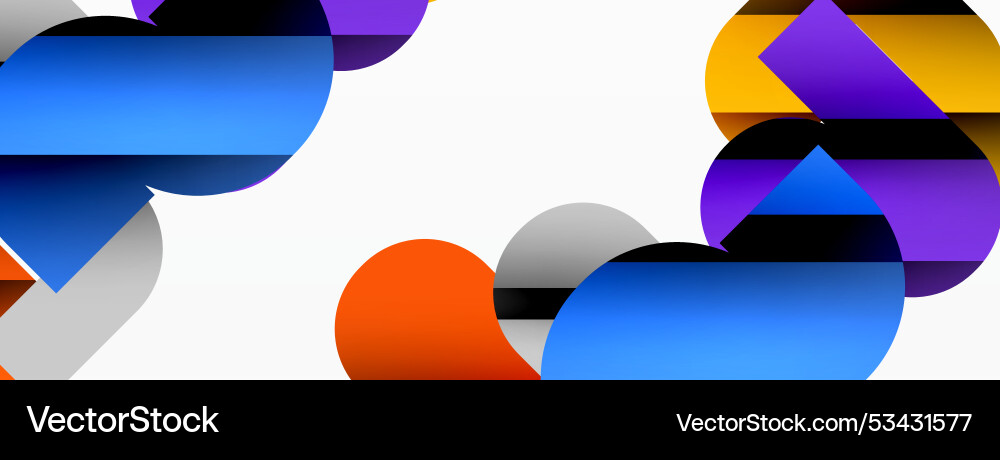 Abstract background colorful geometric curve Vector Image