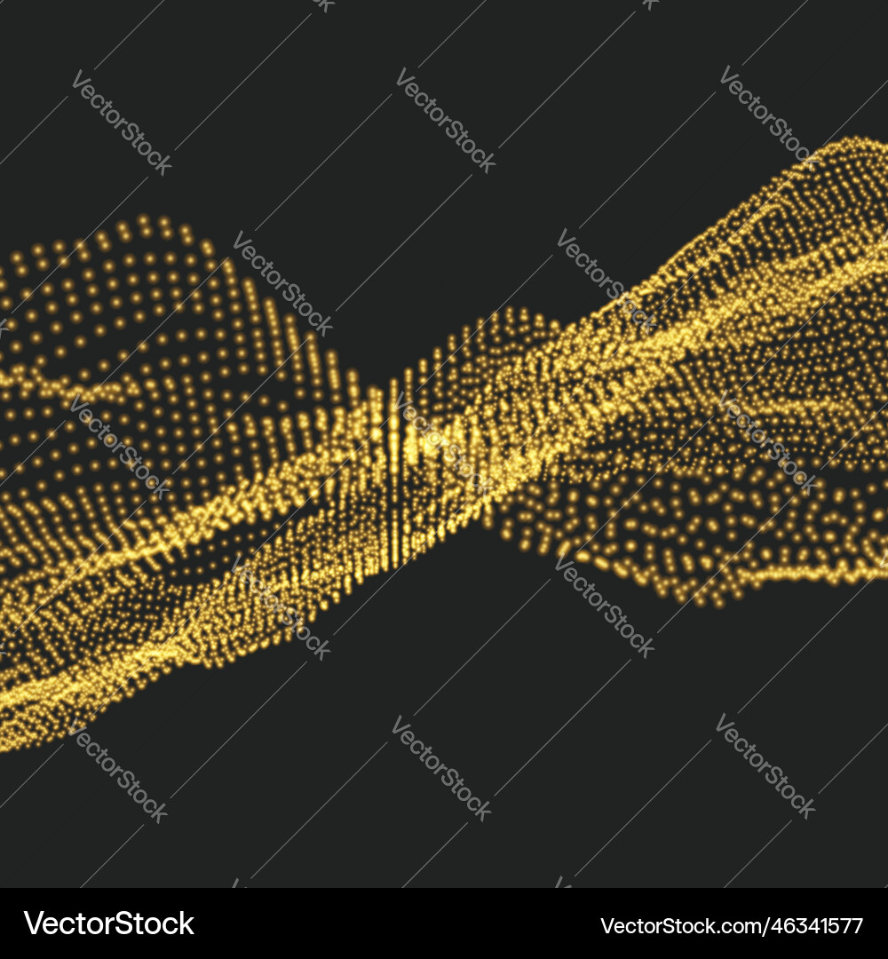 Array with dynamic particles 3d technology style Array with dynamic particles 3d technology style vector image