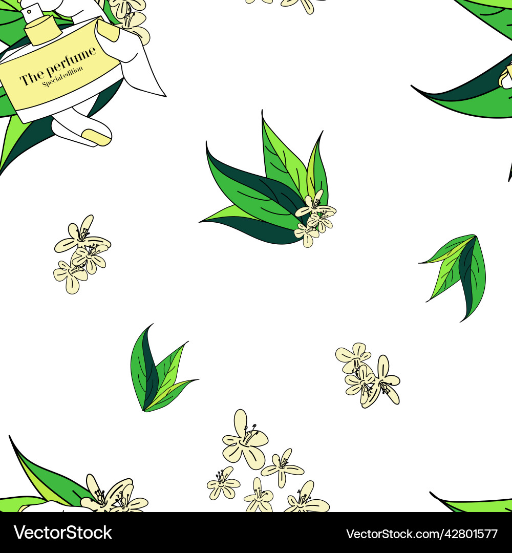 Background seamless pattern with a bottle Vector Image