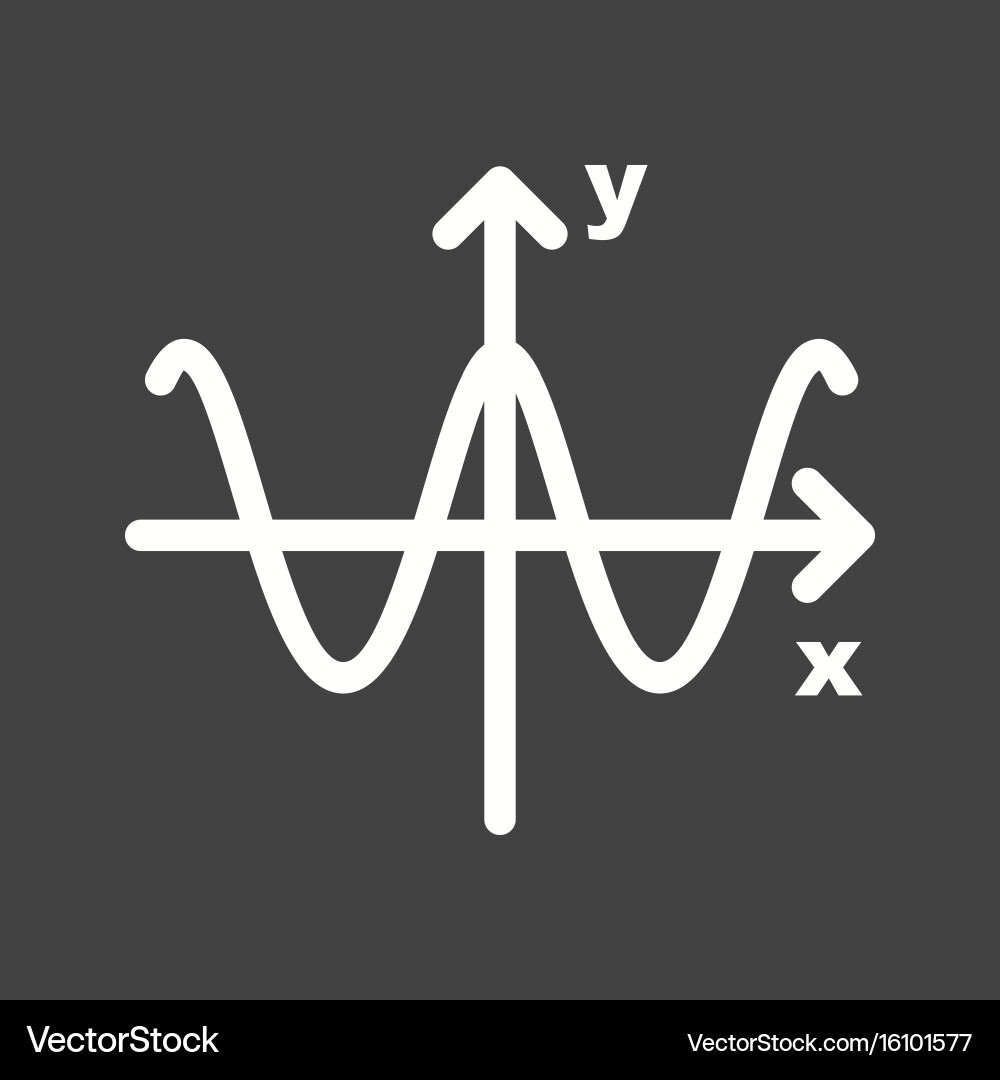 Cosine graph Vector Image