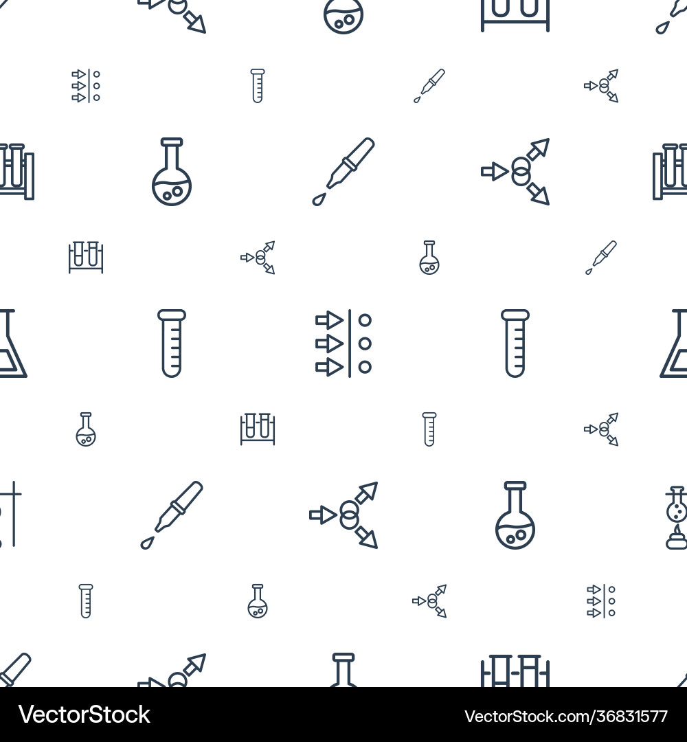 Experiment icons pattern seamless white background Experiment icons pattern seamless white background vector image