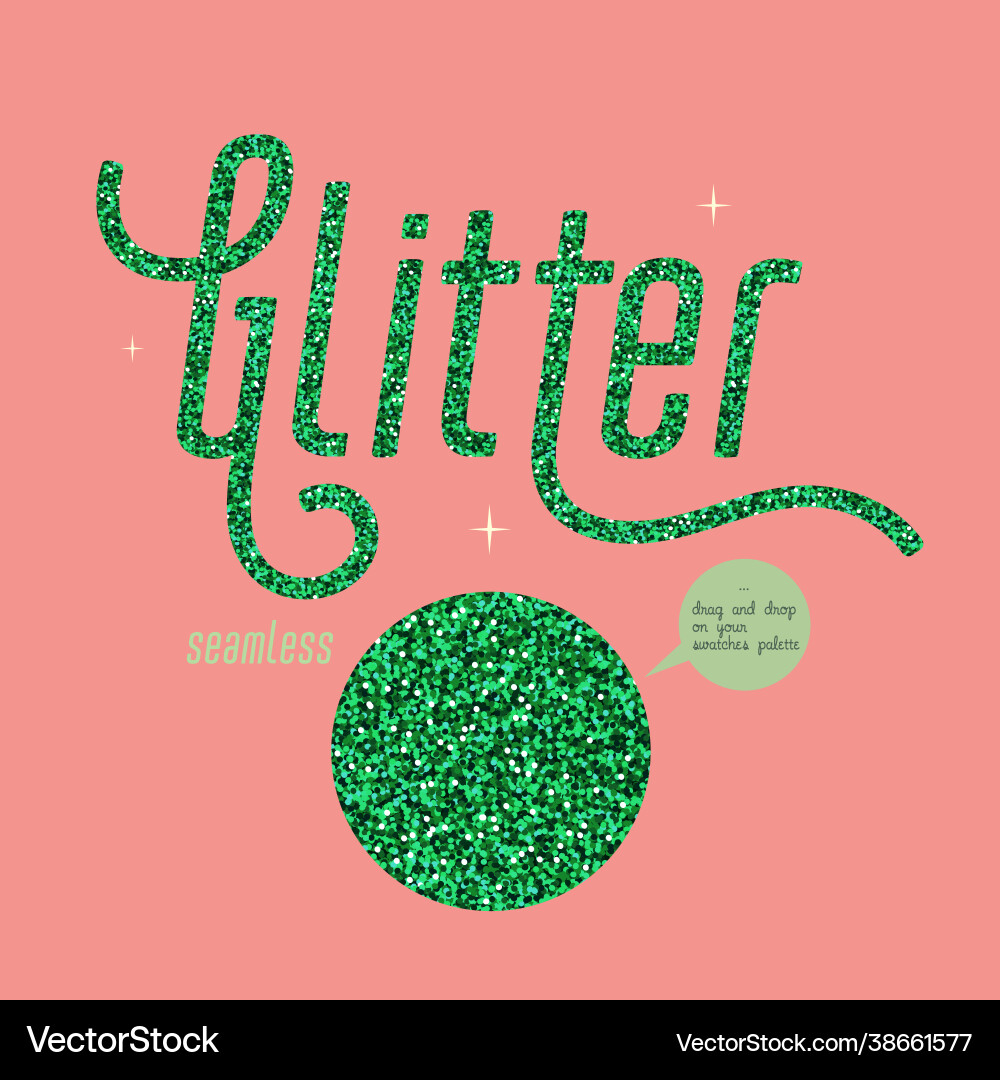Green glitter seamless pattern shiny party Green glitter seamless pattern shiny party vector image