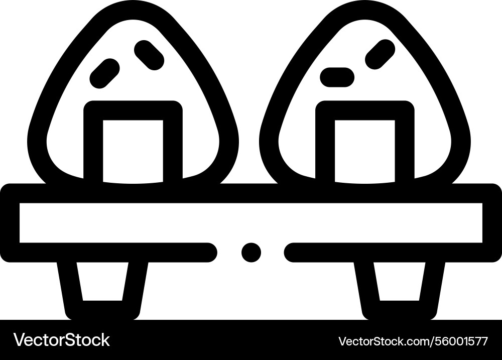 Onion icon thin linear style design isolated Onion icon thin linear style design isolated vector image