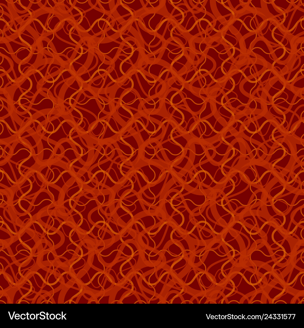 Seamless pattern with abstract irregular wavy red vector image