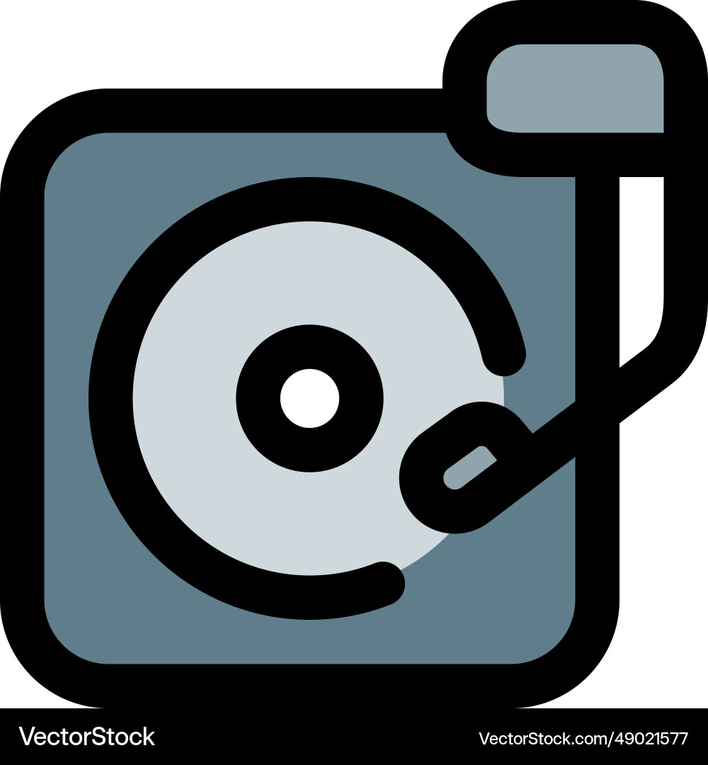 Turntable the circular rotating platform vector image