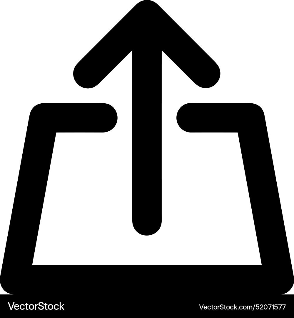 Upload outline icon symbol image Vector Image