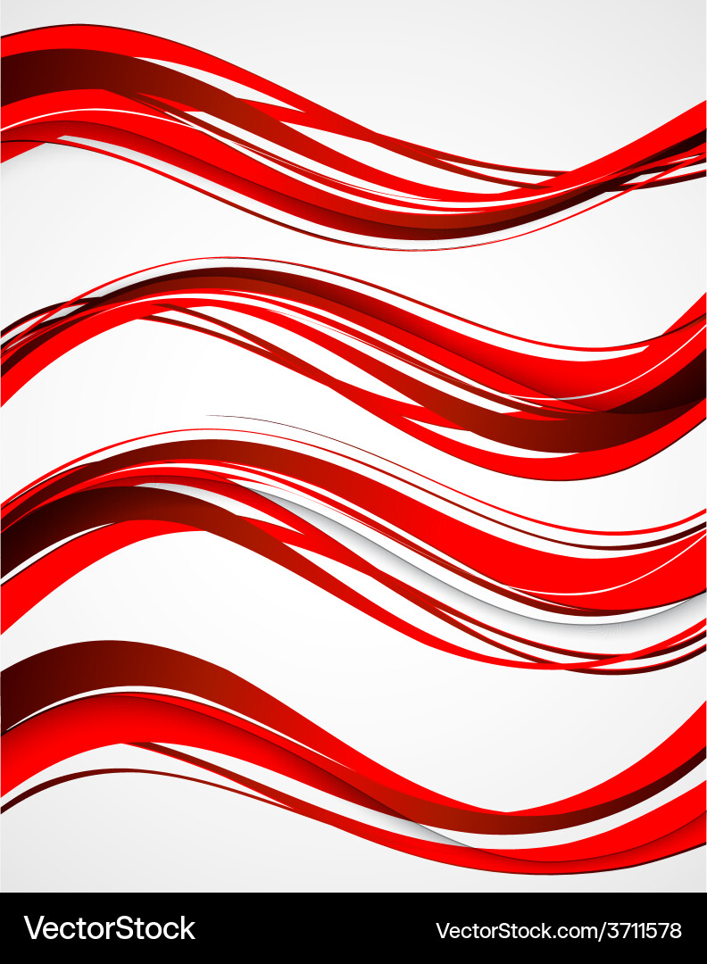 Abstract curved lines background template vector image