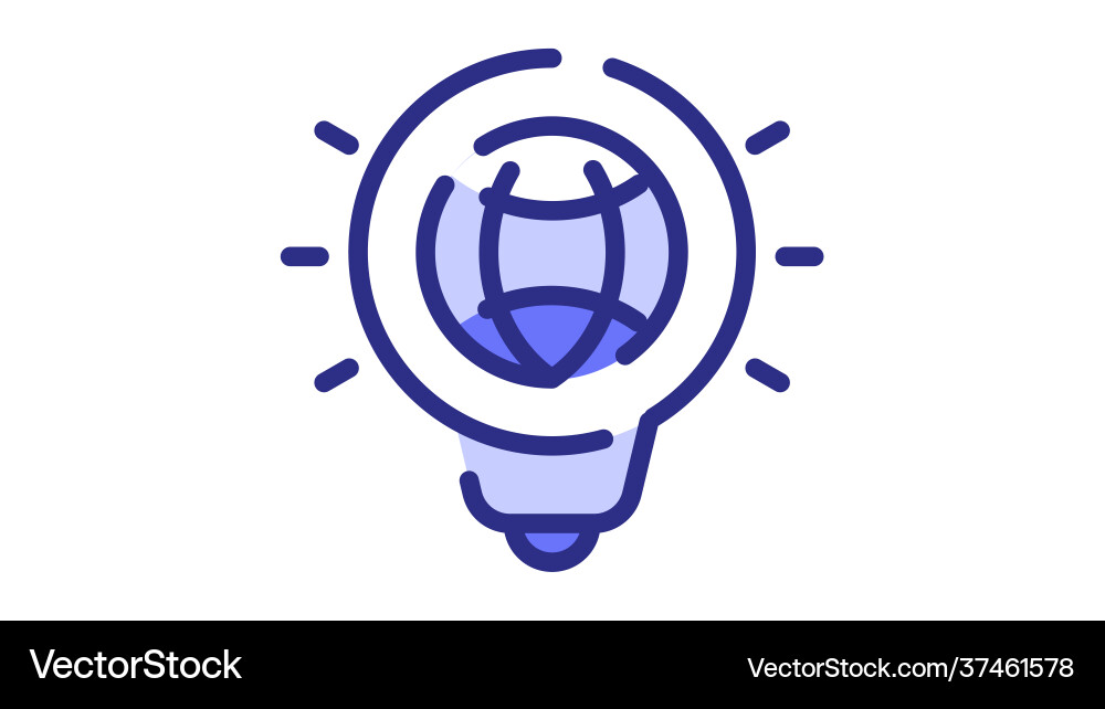 Idea creative seo optimize single isolated icon Idea creative seo optimize single isolated icon vector image
