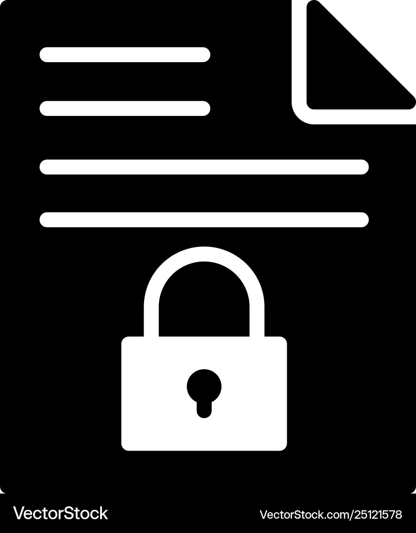Secure file Secure file vector image