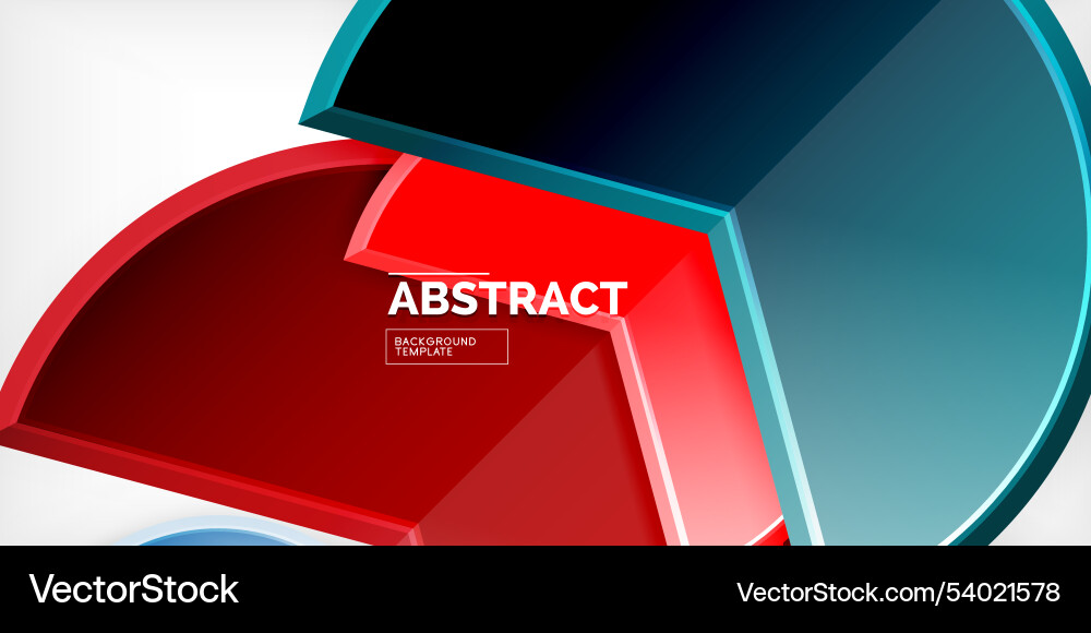 Trendy round shapes with triangular angle design Vector Image