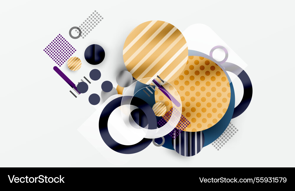 Abstract circle design with overlapping Abstract circle design with overlapping vector image