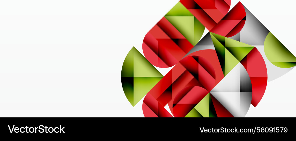 Abstract geometric design with intersecting Vector Image