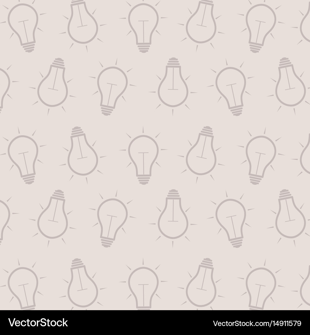 Abstract Lightbulb Pattern vector image