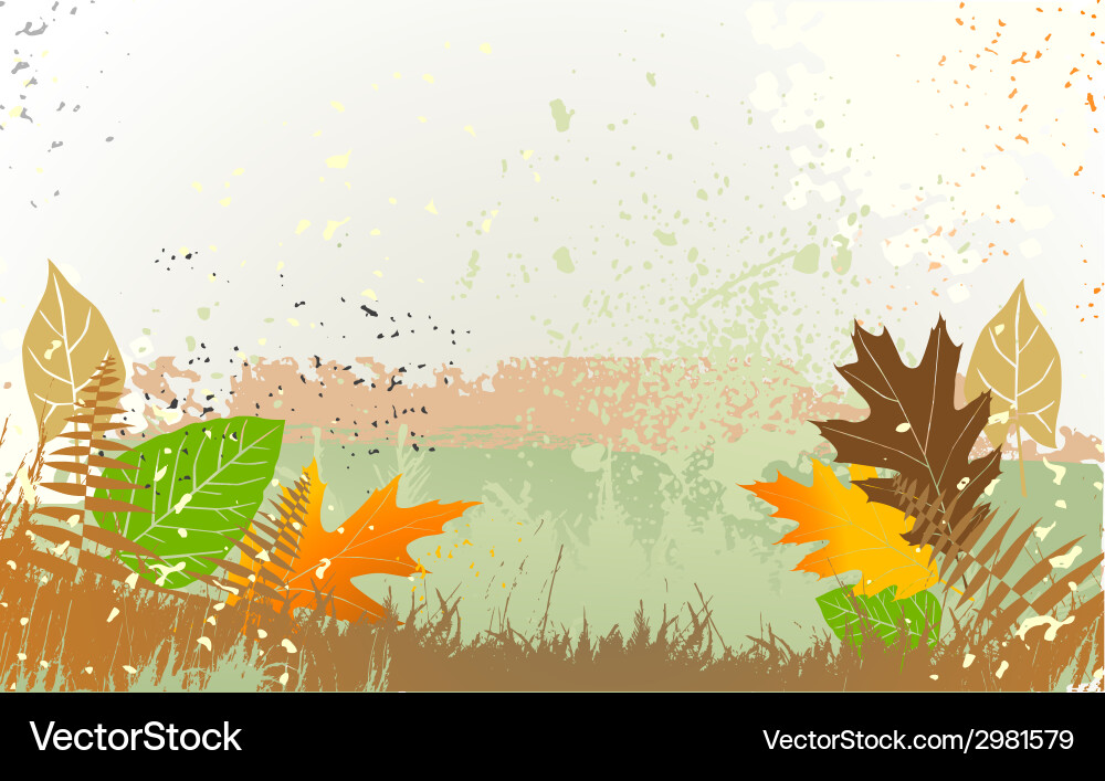 Autumn background with a space for text vector image