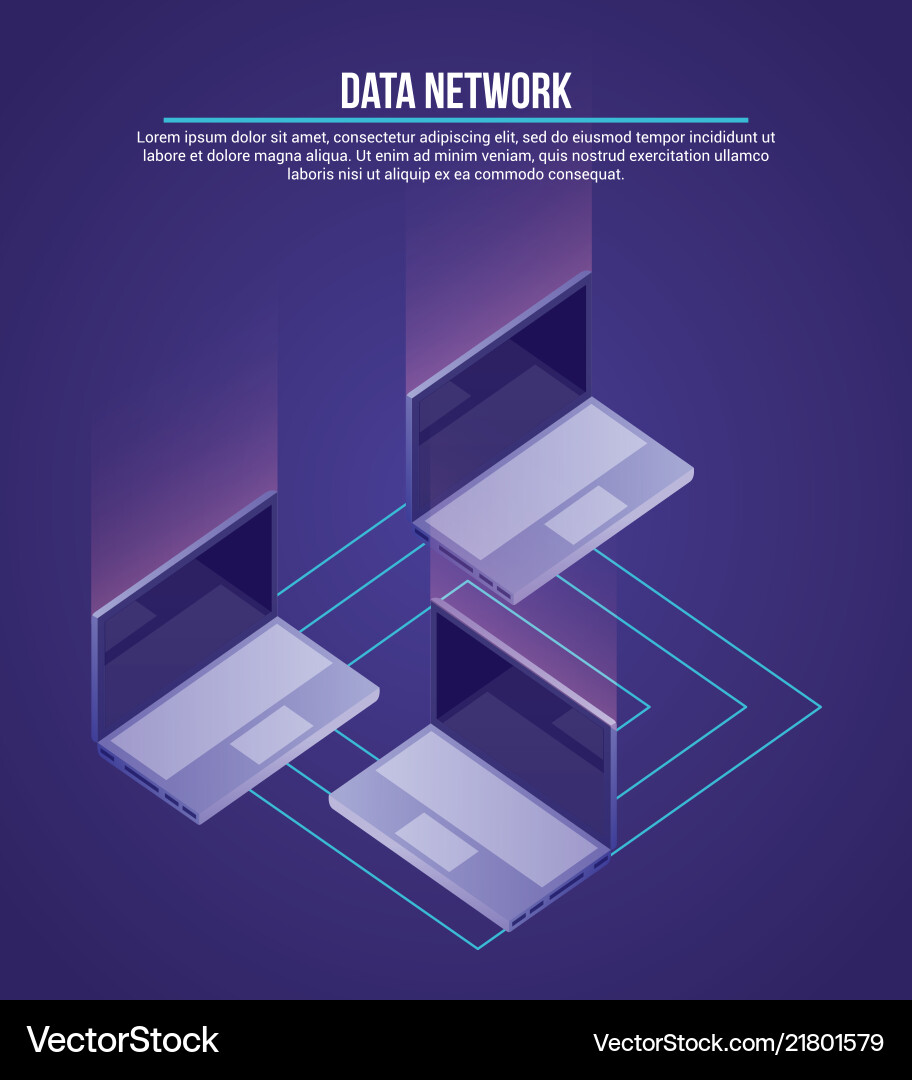 Data network related vector image