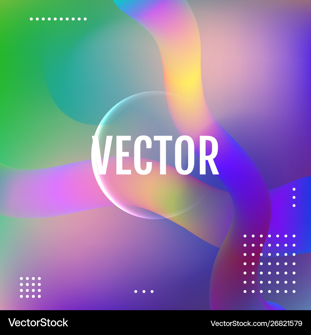 Fluid shapes composition abstract color Fluid shapes composition abstract color vector image