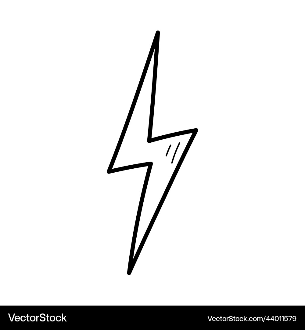 Handgezogenes elektrisches Beleuchtungselement Handgezogenes elektrisches Beleuchtungselement vektorbild